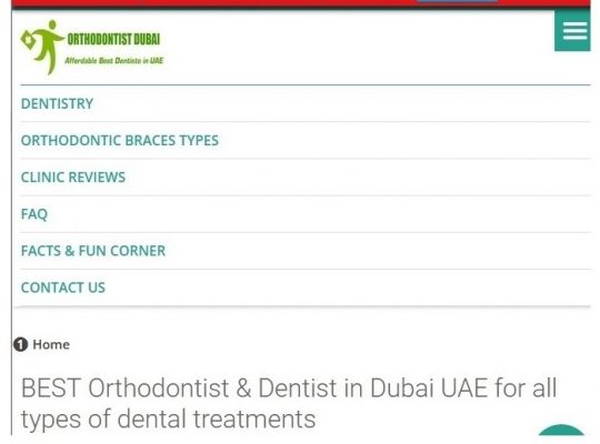 Orthodontist Dentist in Dubai UAE